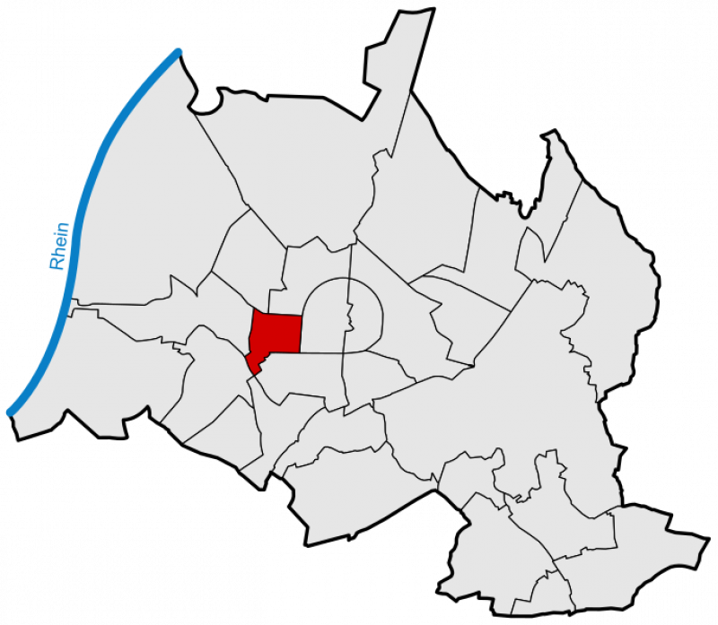 Locator_map_Weststadt_in_Karlsruhe | Immobilienmakler Weststadt (Karlsruhe) - MAPA Immobilien
