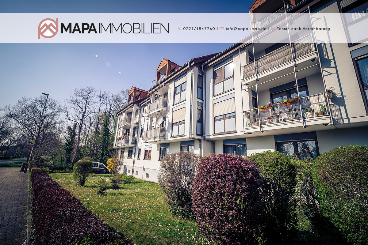 Helle Zwei-Zimmer-Wohnung mit Balkon in Durlach, 76227 Karlsruhe / Aue, Etagenwohnung zum Kauf